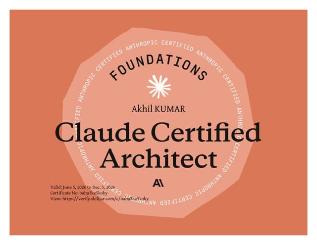 Claude Certified Architect